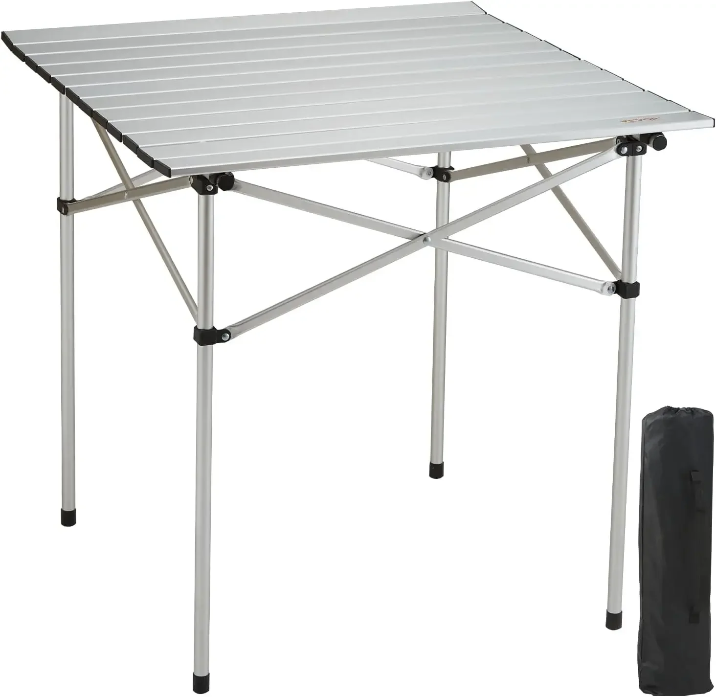 

Folding Camping Table, Outdoor Portable Side Tables, Lightweight Fold Up Table, Aluminum Ultra Compact Work Table with Carry Bag