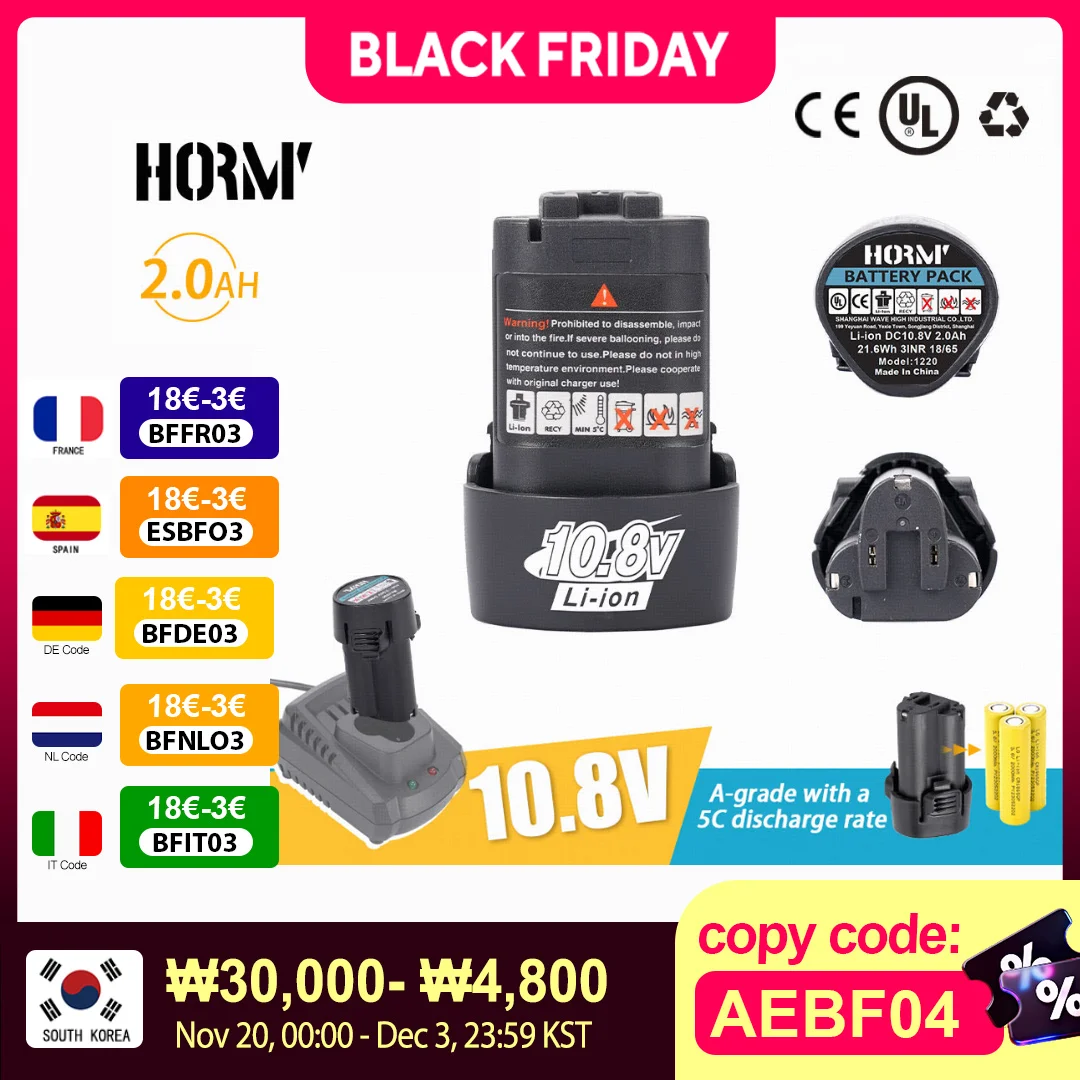 Pin Sạc Dự Phòng 12V Lithium-Ion Cho Makita Series Khoan/Thấy/Bắt/Cờ Lê/Góc máy Xay Không Chổi Than Dụng Cụ Điện