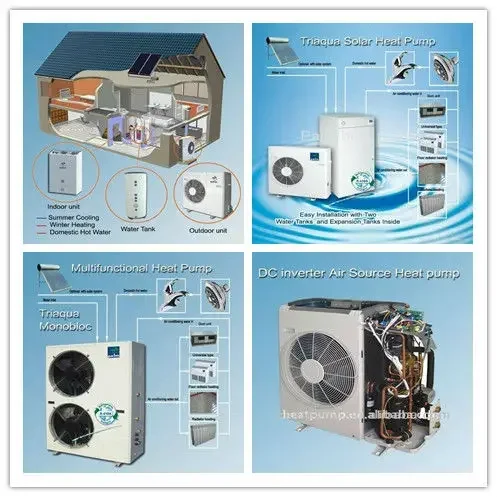 Bomba de calefacción Triagua, bomba de calor de fuente de aire a agua, capacidad de 2kw a 40kw