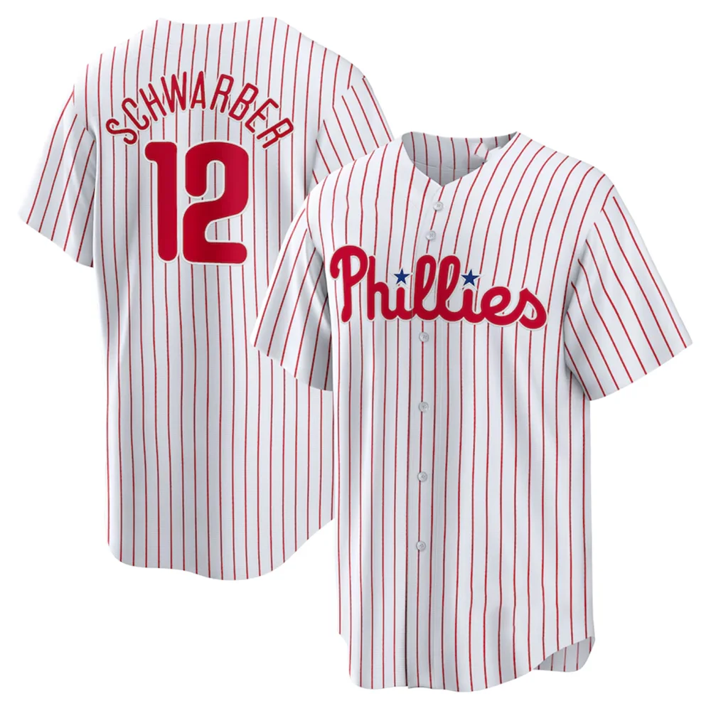 2024 Summer Phillies Baseball Shirt Los Angeles Adult Men\'s and Women\'s Comfortable Short Sleeve Philadelphia Teen Training Wear