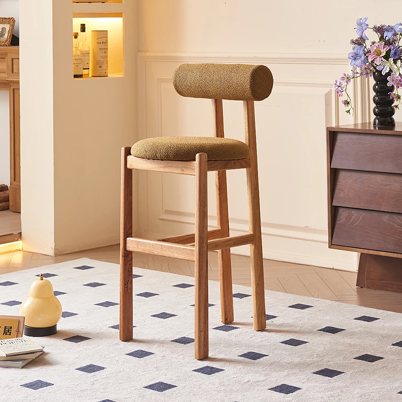 ZHigh Nordic Kitchen Bar Stools With Back Minimalist Computer Aesthetic Bar Chairs Relaxing Modern Chaise De Bar Trendy Furnitur