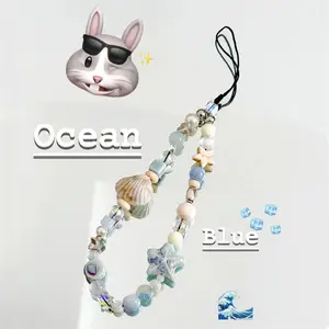 Tali Gantung Rantai Ponsel Manik-manik Liontin Trendi Pesona Ponsel Mutiara Bintang Tali Ponsel Wanita Anak Perempuan Buatan Tangan Lanyard Ponsel Musim Panas 8 lanyard manik penjualan terbaik - №