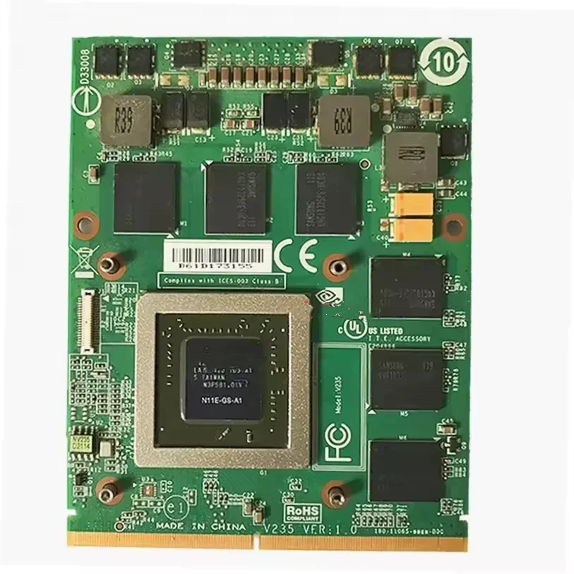 GTX460M GDDR5 1.5GB N11E-GS-A1, GPU Video Card for MSI for Dell Alienware M15X M17X R2 R3 R4 R5 M18X