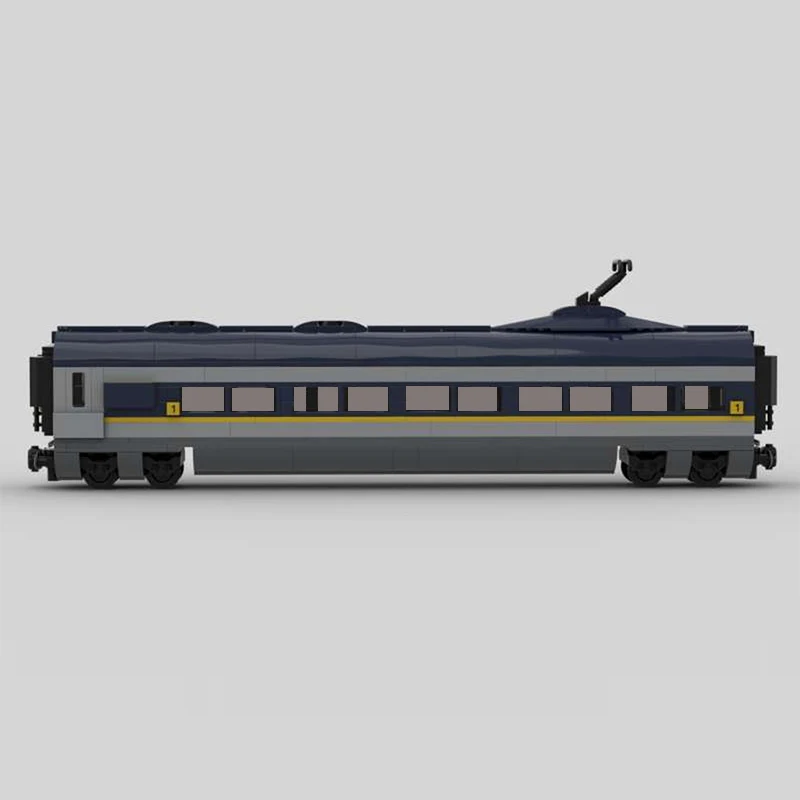 Stadsautomodel MOC Bouwstenen Klasse 374 Passagierscoach Modulaire technologie Geschenken Vakantie Monteer Kinderspeelgoed Pak