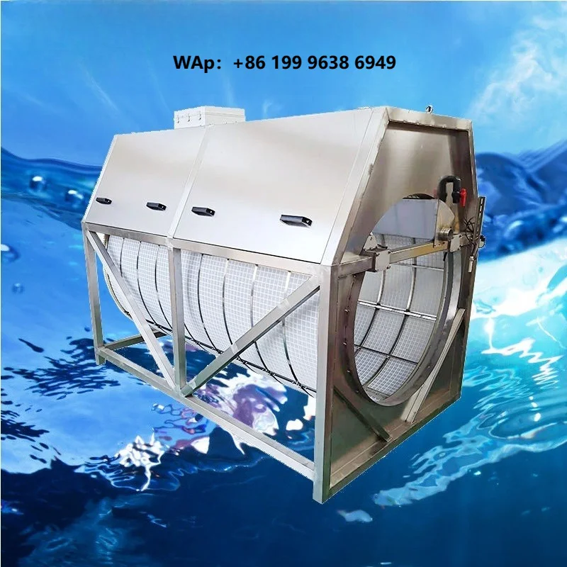 PLC Controlled Abrasion Resistant Drum Filter with 500L/Hour Productivity for Sand and Gravel Washing Water Recovery