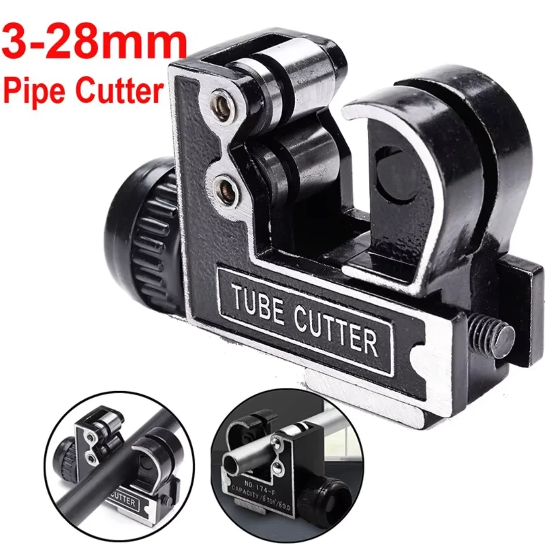 MINIATURE COPPER TUBE CUTTER HEISE 3-28MM 1/8" to 1-1/8" Steel and Aluminum C Cutting Tool Mini Metal Small Cutter Access