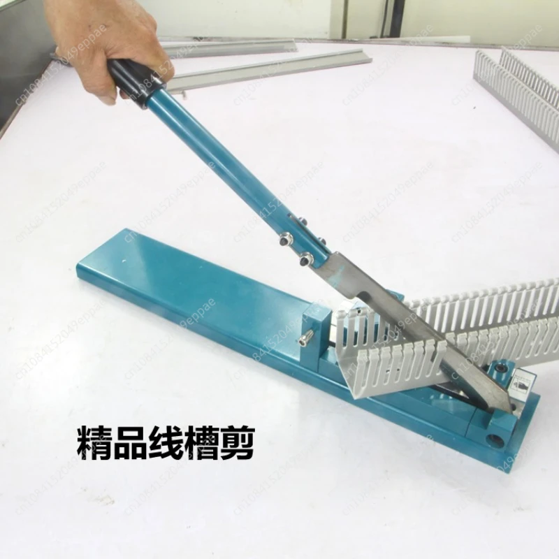 

S-01 Wire Duct Cutter Plastic Slotted Wiring Duct And Covers Cutting Machine 200mm Cabe Trunking Bench Multi-Angle Cutting Tool