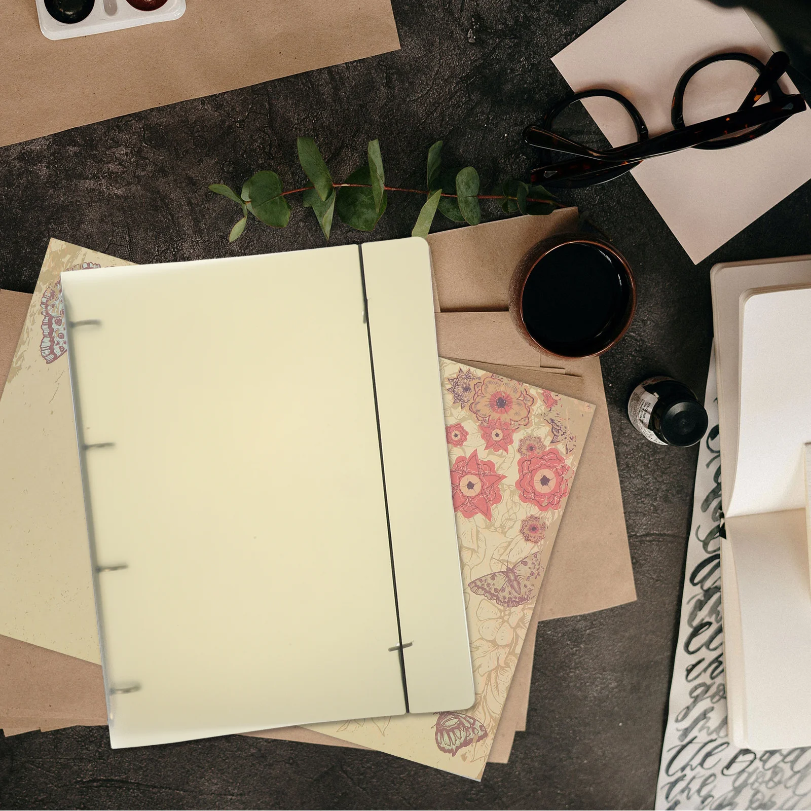 توسيع مجلد الملفات المحمولة منظم المستندات البلاستيكية سعة كبيرة حقيبة التخزين لأوراق A4 إيصالات بطاقات الأعمال متعددة #6