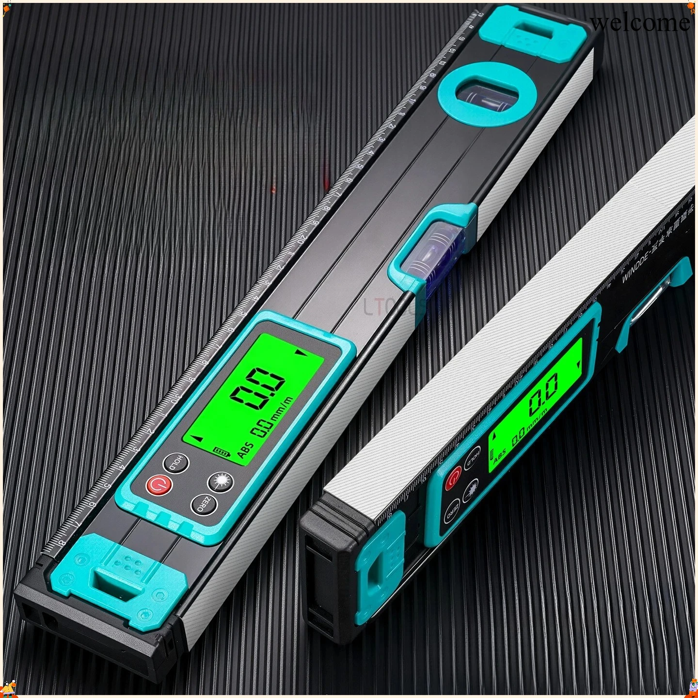bottom-magnetic-level-digital-scale-precision-adjustable-horizontal-bubble-ruler-household-decoration-measurement-auxiliary-tool
