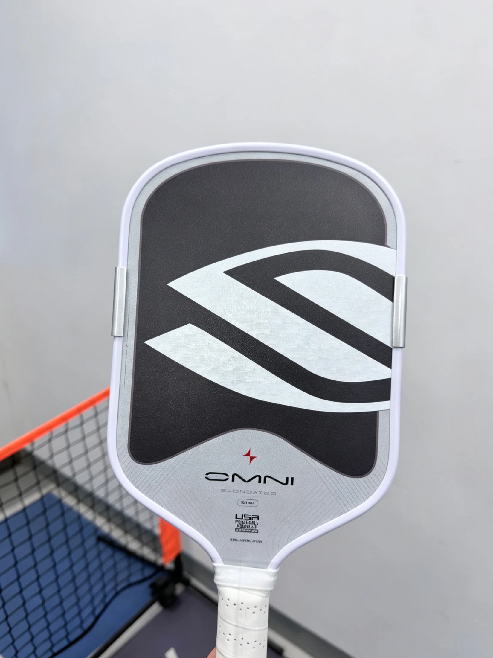 Pro Elongated Pickleball Paddle T700 Raw Carbon Fiber Face, 16mm Dual Layer EPP Honeycomb Foam Core Tournament Pickleball Racket