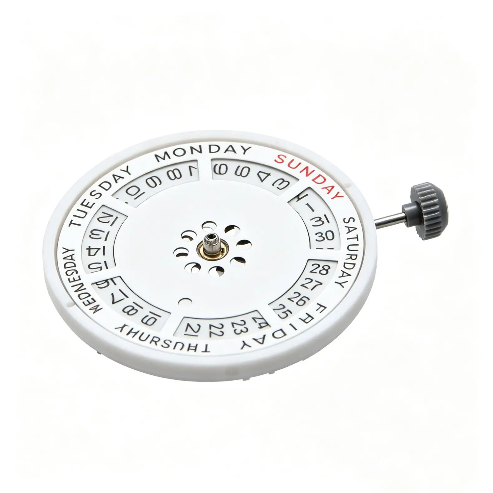 21 Jewels For Miyota 8285 Mechanical Automatic Movement 21,600 Vph Double Calendar Date At 3:00 Watch Movement Replacement image 2