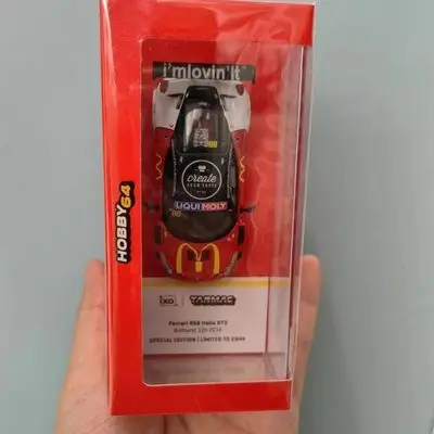 1:64 Tarmac Works TW Ferrari 458 GT3 McDonald\'s Limited Alloy Car Model