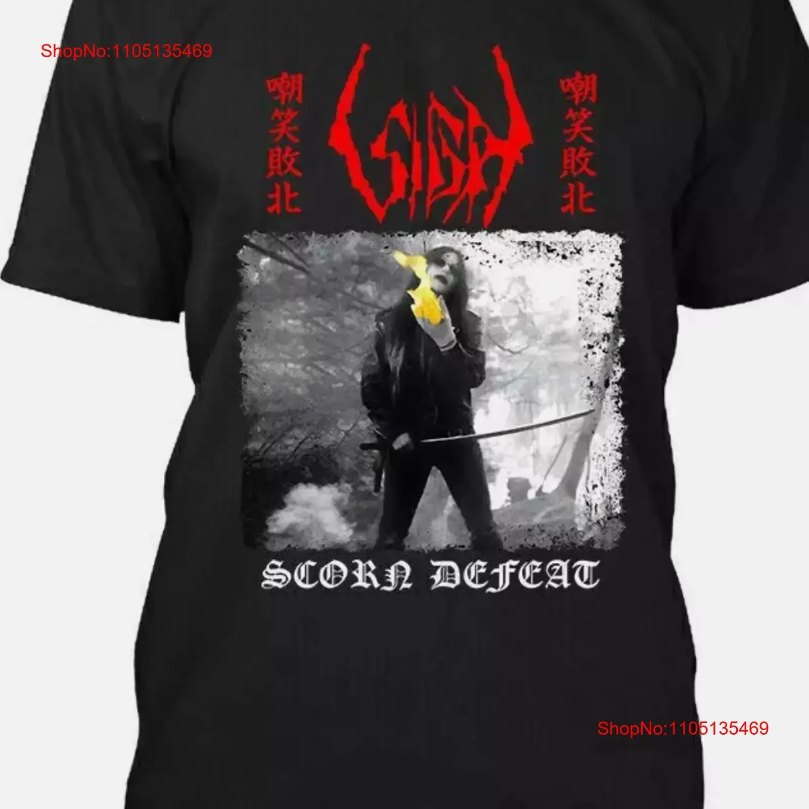 NWT Sigh Scorn Defeat Japanese Black Metal Band Music T Shirt Size S 5XL vintage Washed Breathable Slightly Casual Comfortable
