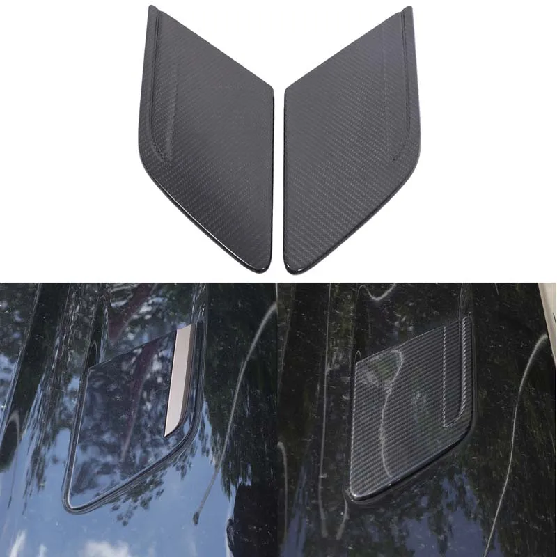 

For Land Rover Range Rover Sport 2023-2025 Car Engine Hood Side Decorative Cover Genuine Carbon Fiber Car Modification Parts