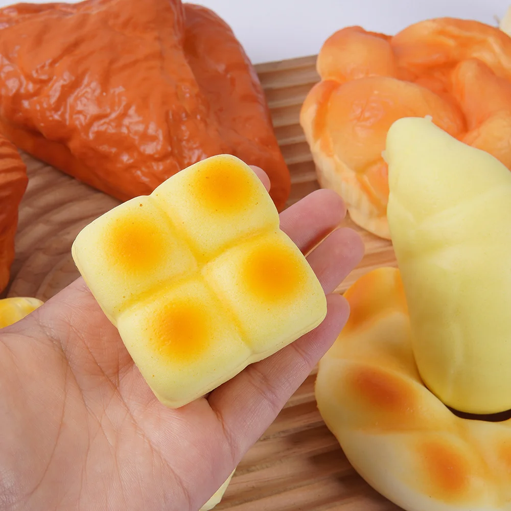 Soft Croissant Bread Squeeze Toy Office To Relieve Stress Tension Simulation Super Soft Food Croissant Daily Ornaments Gift Toys