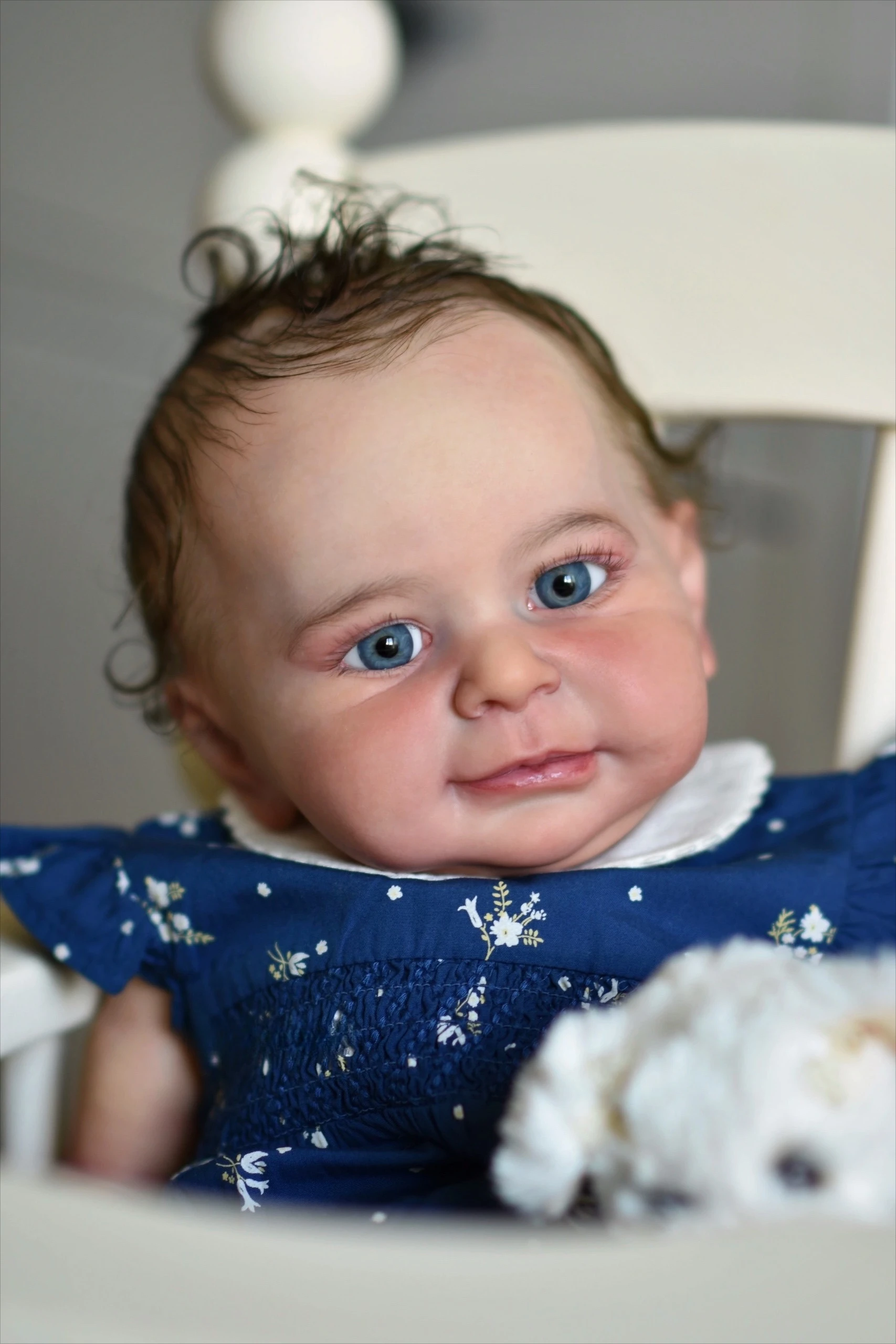 Bebe Zoe Kit Reborn bébé inachevé non peint bricolage pièces de poupée avec corps en tissu couleur fraîche 19 ''Kit