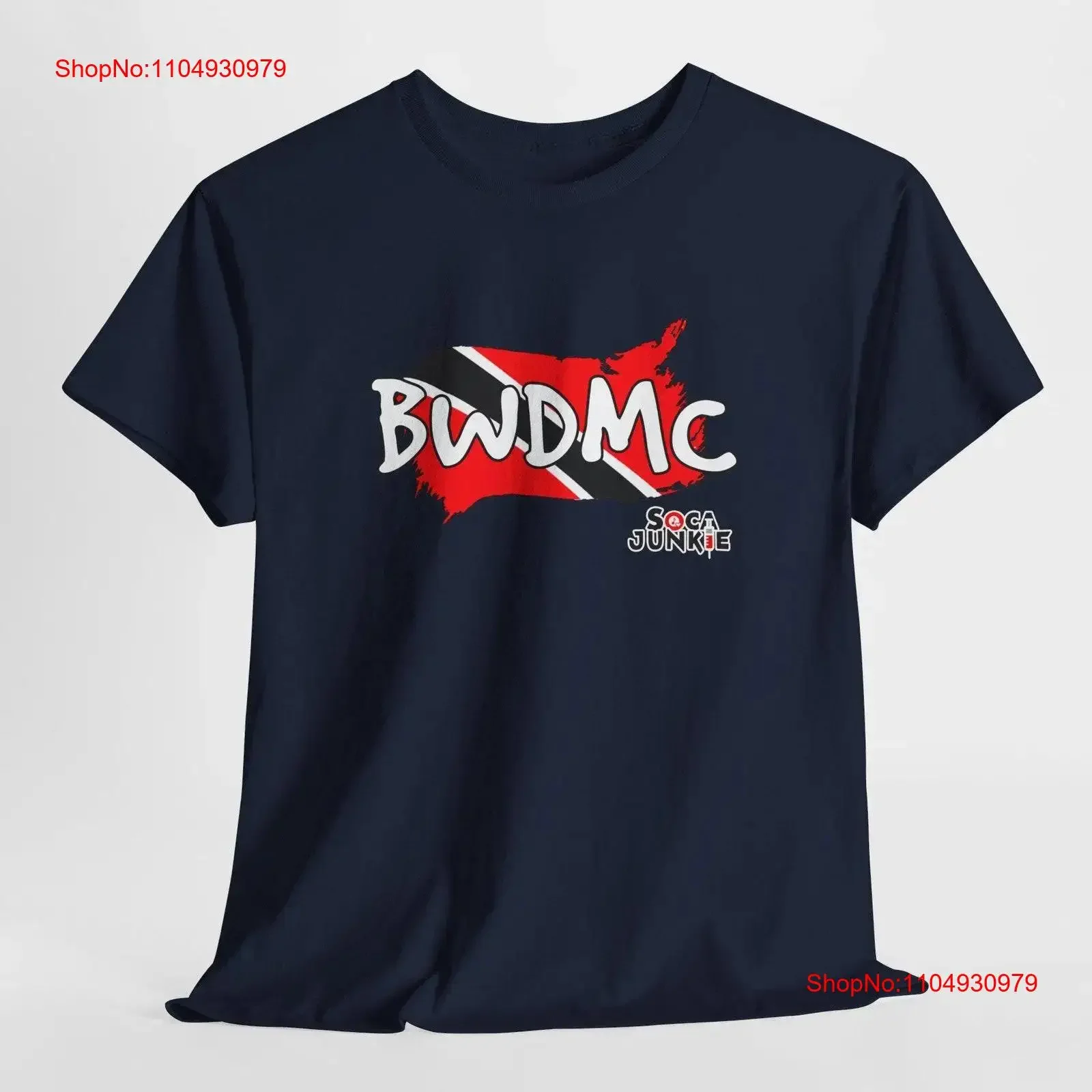 

Футболка с флагом Троида и Тобаго BWDMC Trini Slang Caribbean Одежда тематическая одежда West Indian Pride WTMC винтажная стираная одежда