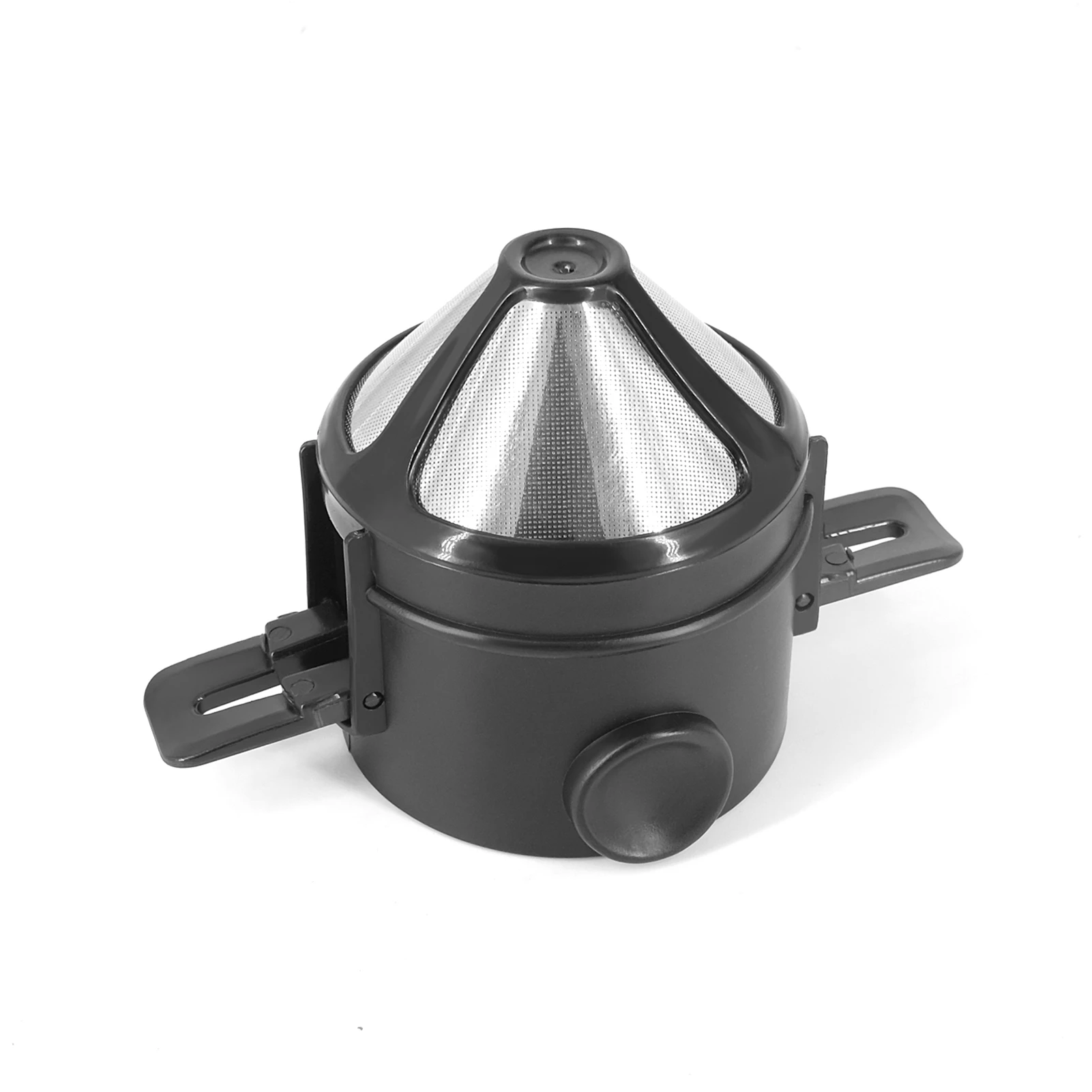 Folding Portable Hand Brewed Coffee Dripper Cone, for Drip Coffee and Tea with Stainless Steel Holder, No Filter Paper Ultra Fin image 5