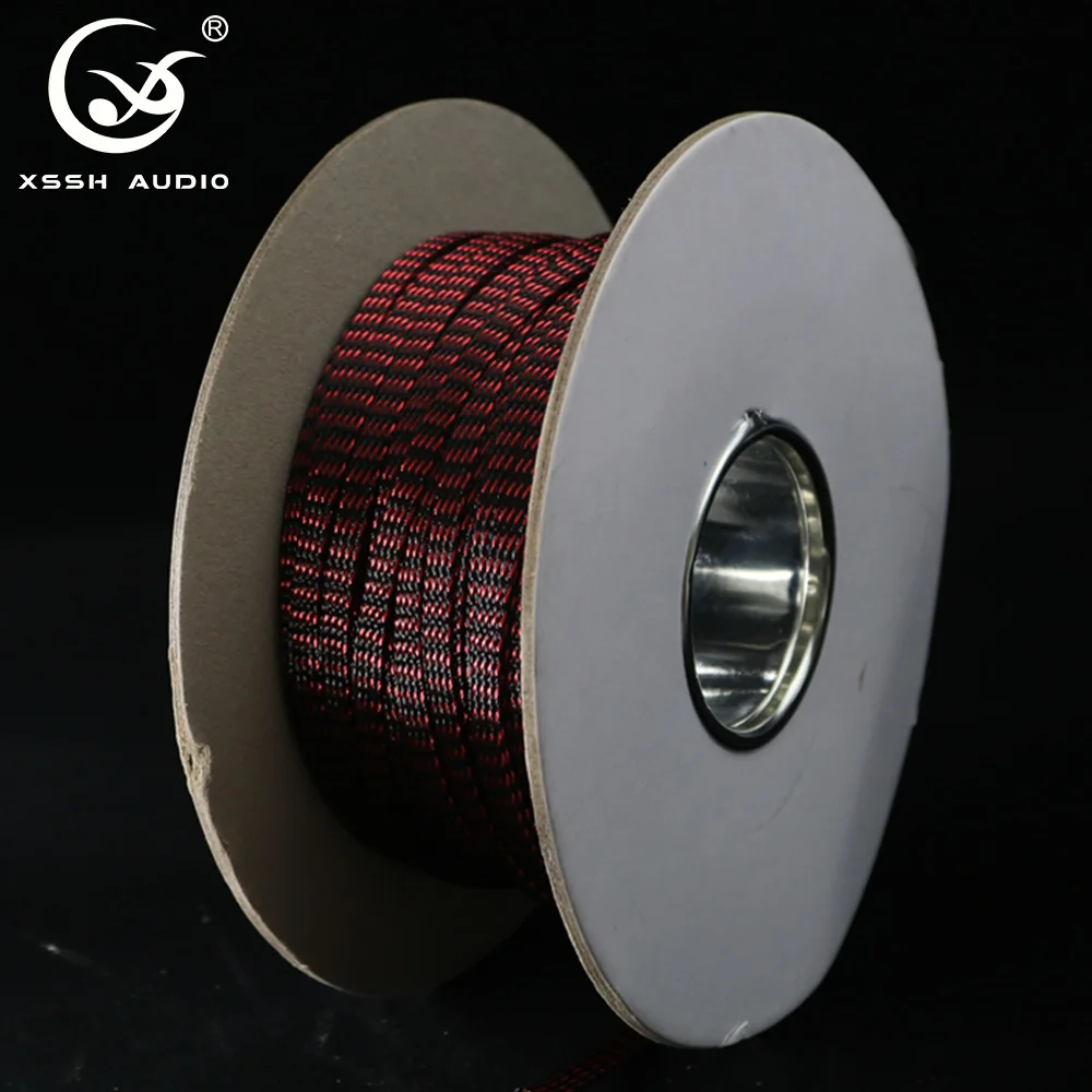 YIVO XSSH Enameled Copper Braided Sleeve EMI Shielding Anti Interference Flexible Hifi Audio Cable Protective Mesh Wiring Sleeve