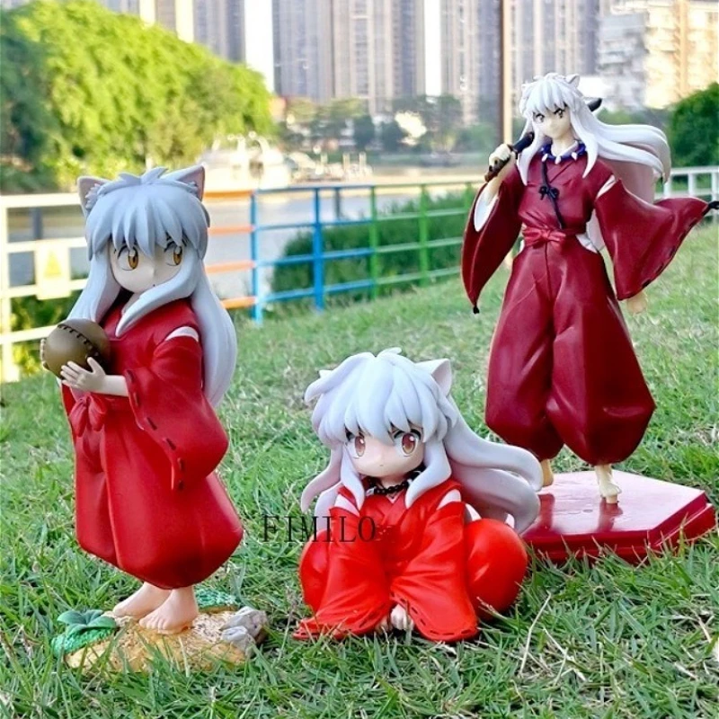 

Anime Inuyasha Action Figure Q Version Childhood Inuyasha Figures Noodle Stopper Model PVC Collection Ornaments Cute Dolls Toys