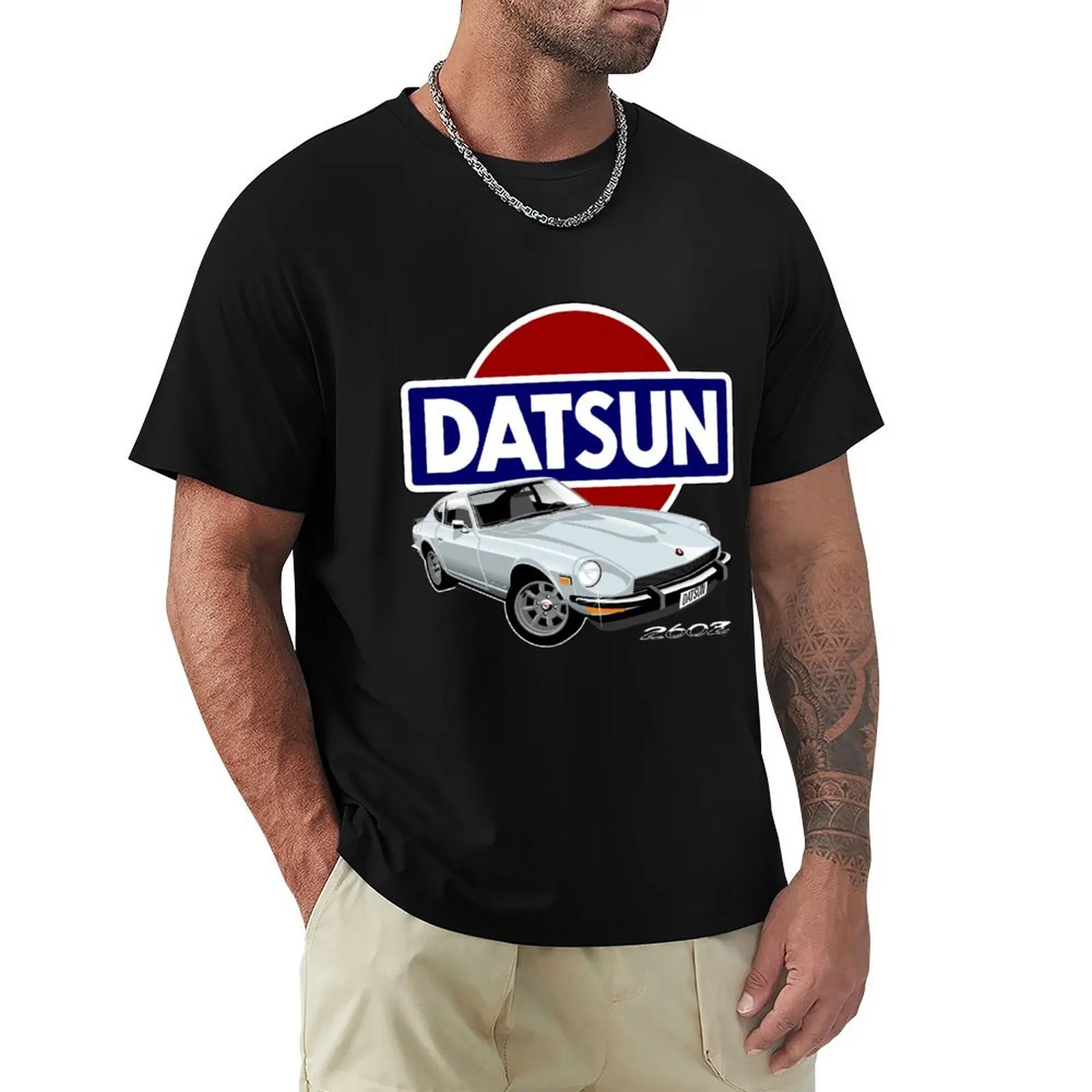 Datsun 260Z silver T-Shirt men t shirt cotton 100% T-Shirt