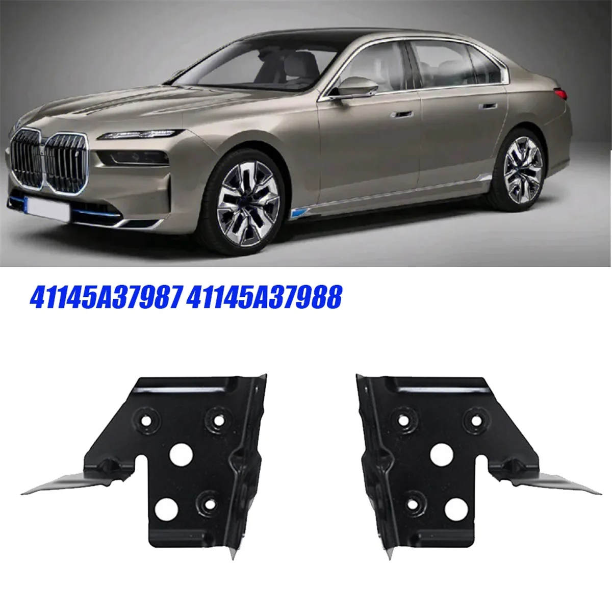 1Pair Car Front Fender Bracket Support 41145A37987 41145A37988 for BMW G70 2022-2024 Morphing Elements Bracket