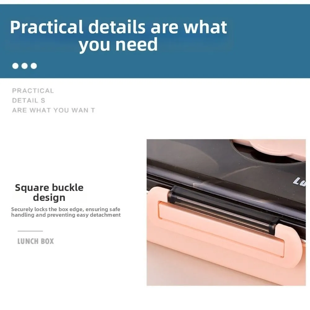 

Stainless Steel Insulated Lunch Box Leak-Proof with Soup Bowl Sealed Food Container Large Capacity with Chopsticks Spoon