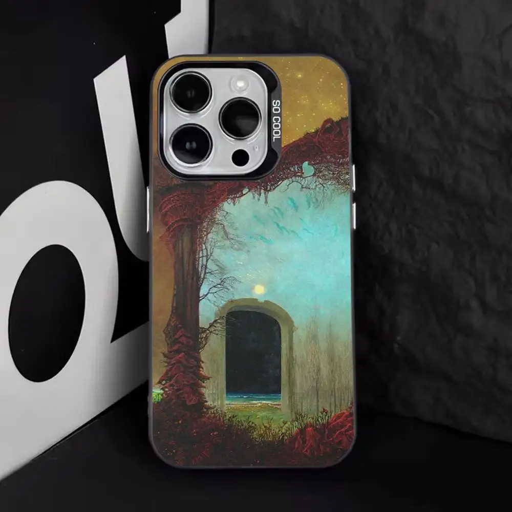 Z-Zdzislaw b-beksinski Art coque de téléphone pour iPhone 17,16,15,14,13,12,11,Pro,Max,Plus,E,Air,Mini couverture en Tpu noir
