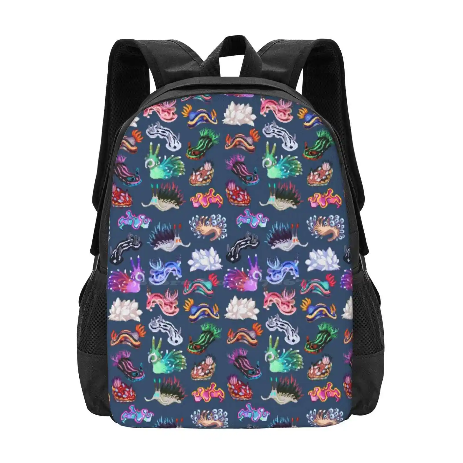 Nudibranch School Bags Travel Laptop Backpack Nudibranch Slug Snail Sea Animal