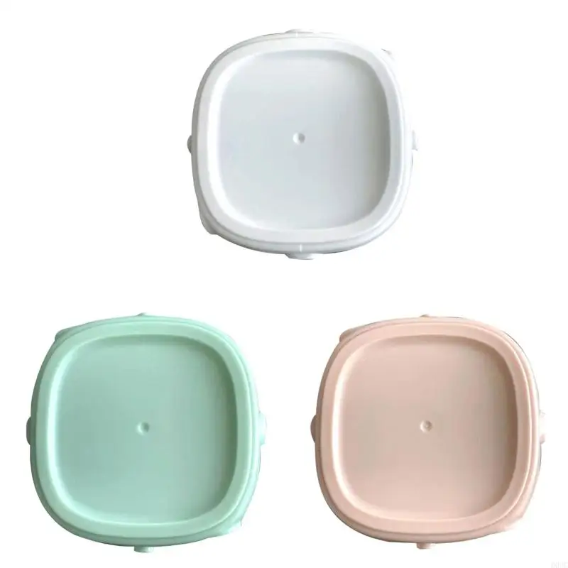 D0JC Sữa lưu trữ chai Nắp chai Baby Bình vuông nắp cho chai cho ăn bằng kính và đĩa đệm