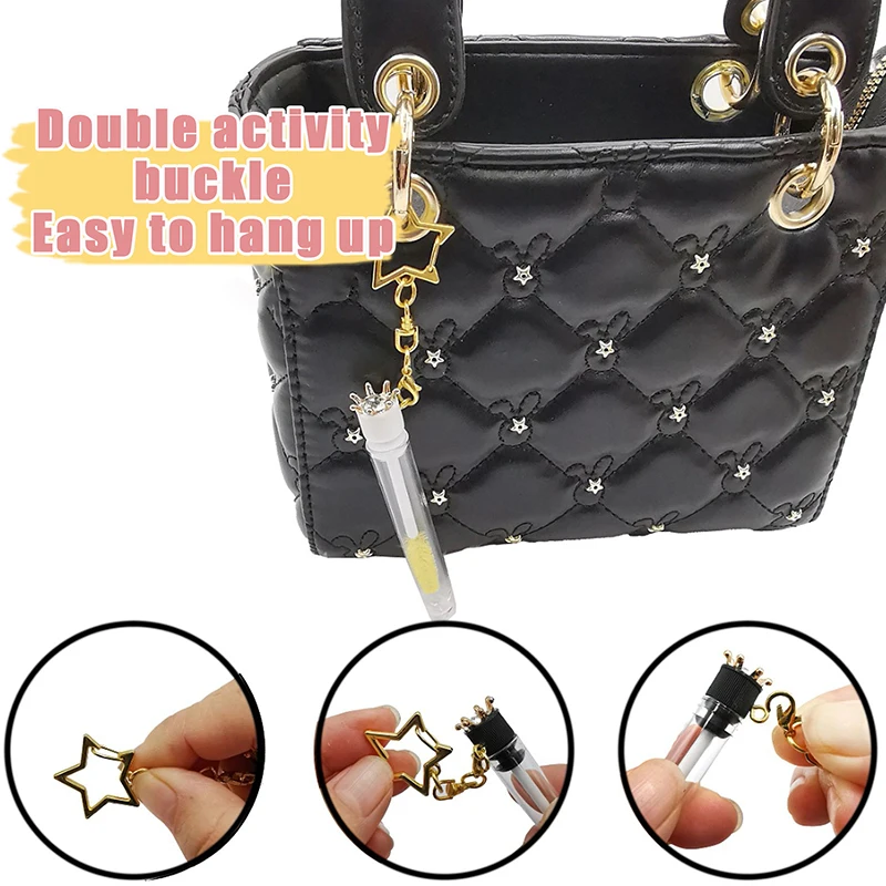 1 قطعة الماس تاج أنبوب رمش فرشاة الحاجب فرشاة قابلة لإعادة الاستخدام يشكلون فرشاة الغبار واقية رمش تمديد أداة كريستال قضيب./ #1