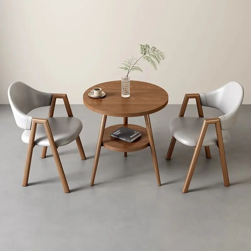 

Table and chair round table combination negotiates balcony milk tea leisure living room