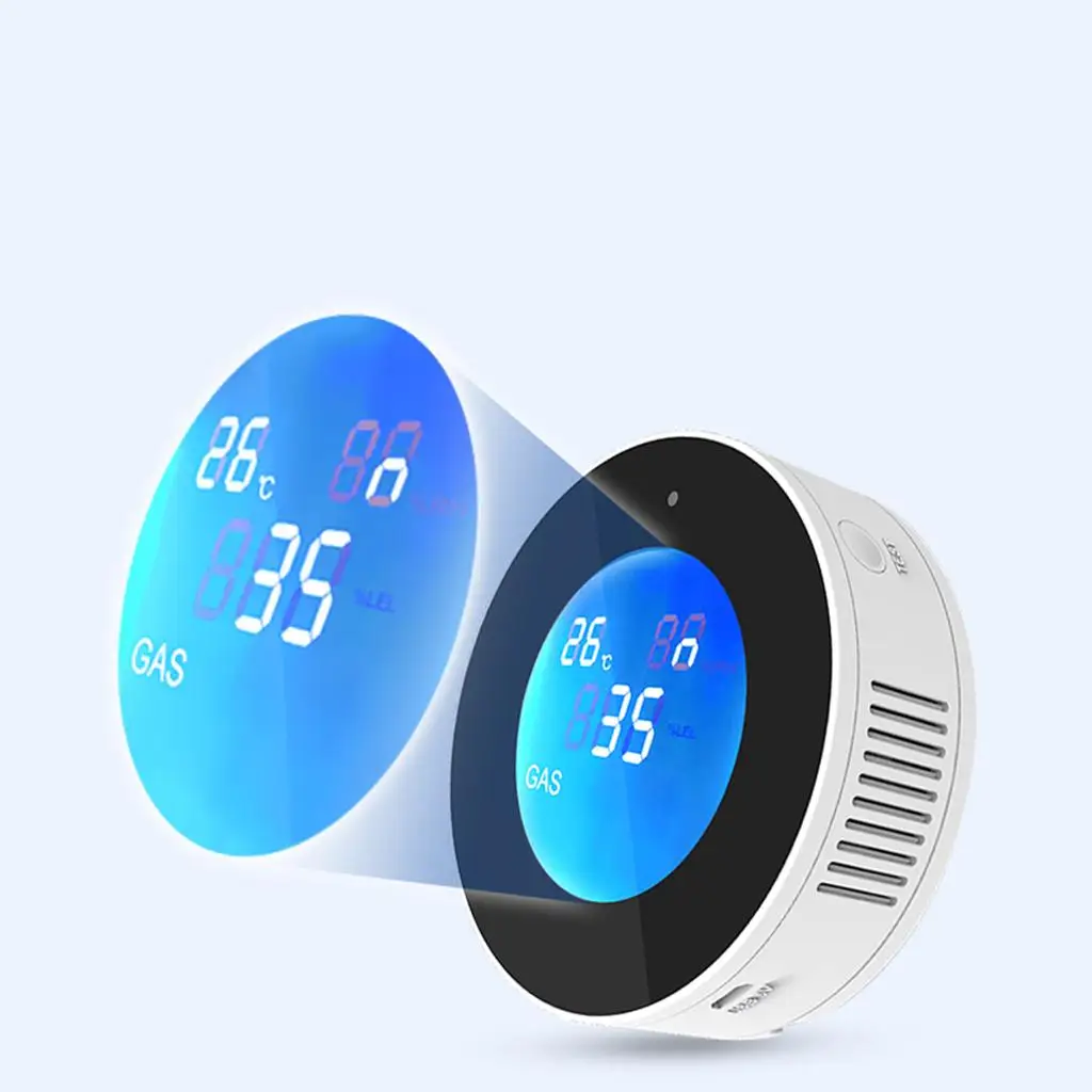 

Smart WiFi Gas Detector Monitor Combustible Gas Leak Detection High Sensitivity Sensor Warning Propane Gas Sensor for Garage RV