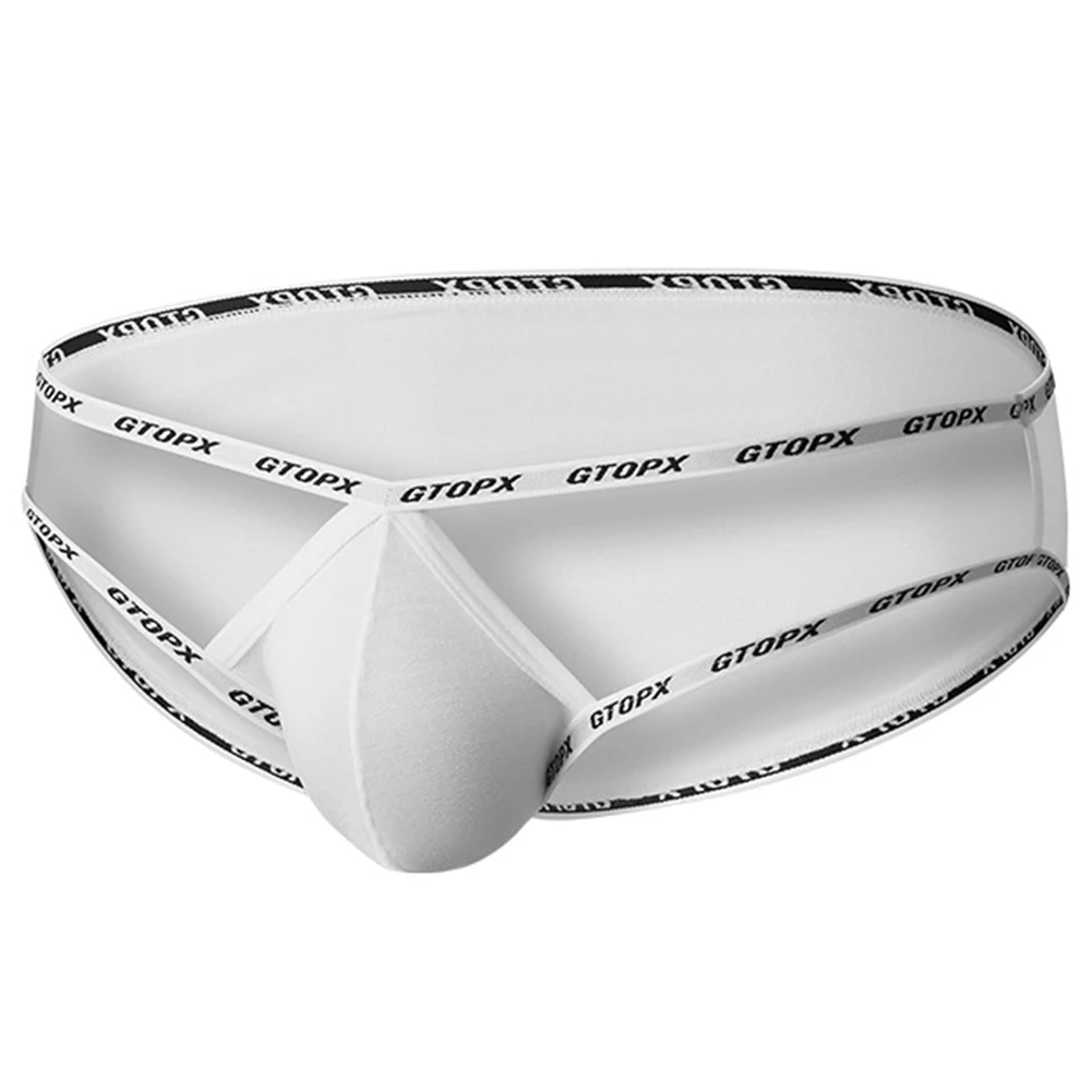Men's Low Rise Hollow Out Underwear Briefs with Single Layer U Pouch and Thin Belt Design Suitable for Comfortable Wear