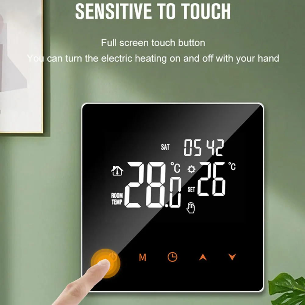 1PCS Smart WiFi Underfloor Heating Thermostat With LCD Screen & Child Lock Safety Temperature Controller Smart Thermoregulator