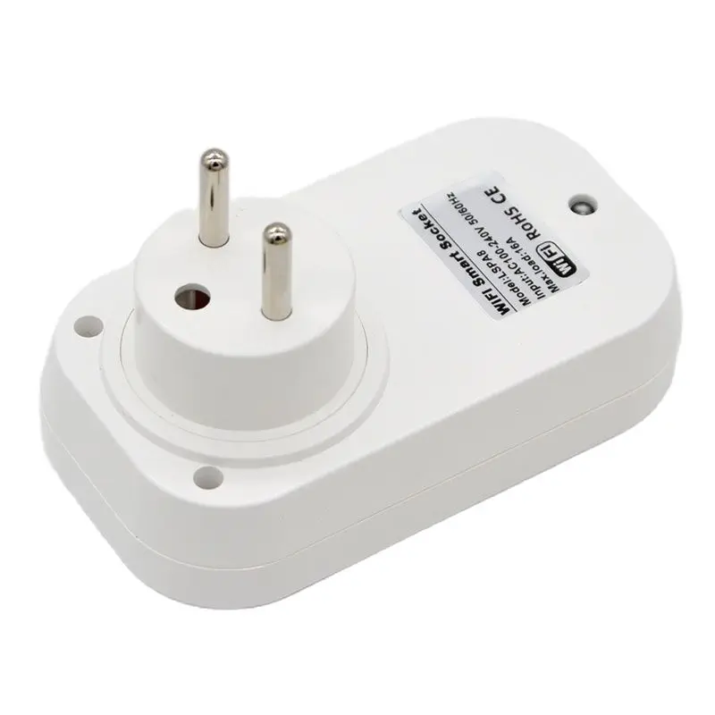 Tuya16A WiFi Smart Socket Power Monitor with App Remote Control Voice Support for Alexa & Google EU/AU/Brazil/Israel Plug