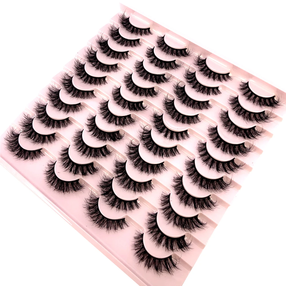 20 ペアナチュラルつけまつげ偽まつげロングメイク 3d ミンクまつげエクステンションまつげミンクまつげ美容