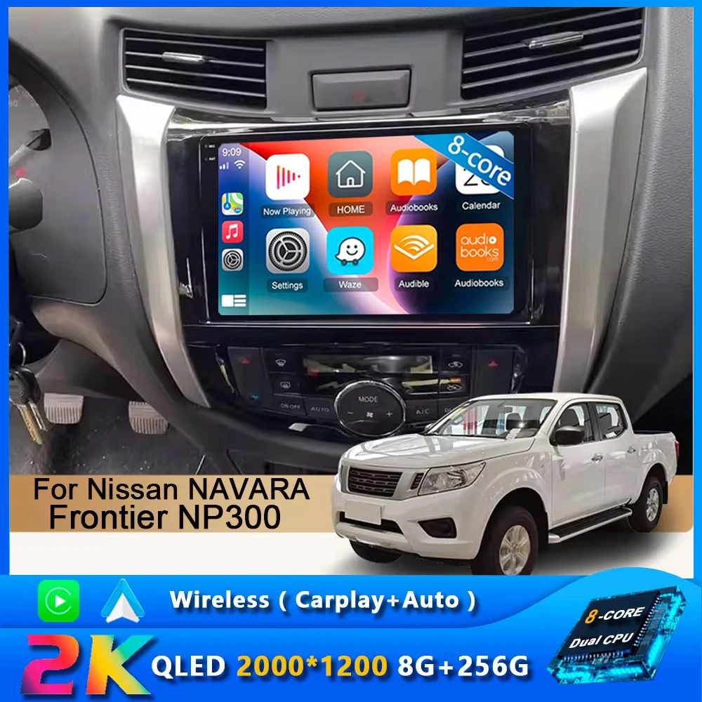 

Автомагнитола Carplay, Android 14, для Nissan NAVARA Frontier NP300 2011-2018, мультимедийный видеоплеер с GPS, стерео, головное устройство