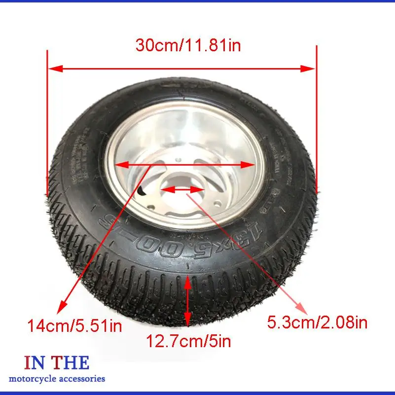Wheel model 13x5.00-6 tires, inner and outer tires 13 * 5.00-6 tires, go kart, beach bike wheels