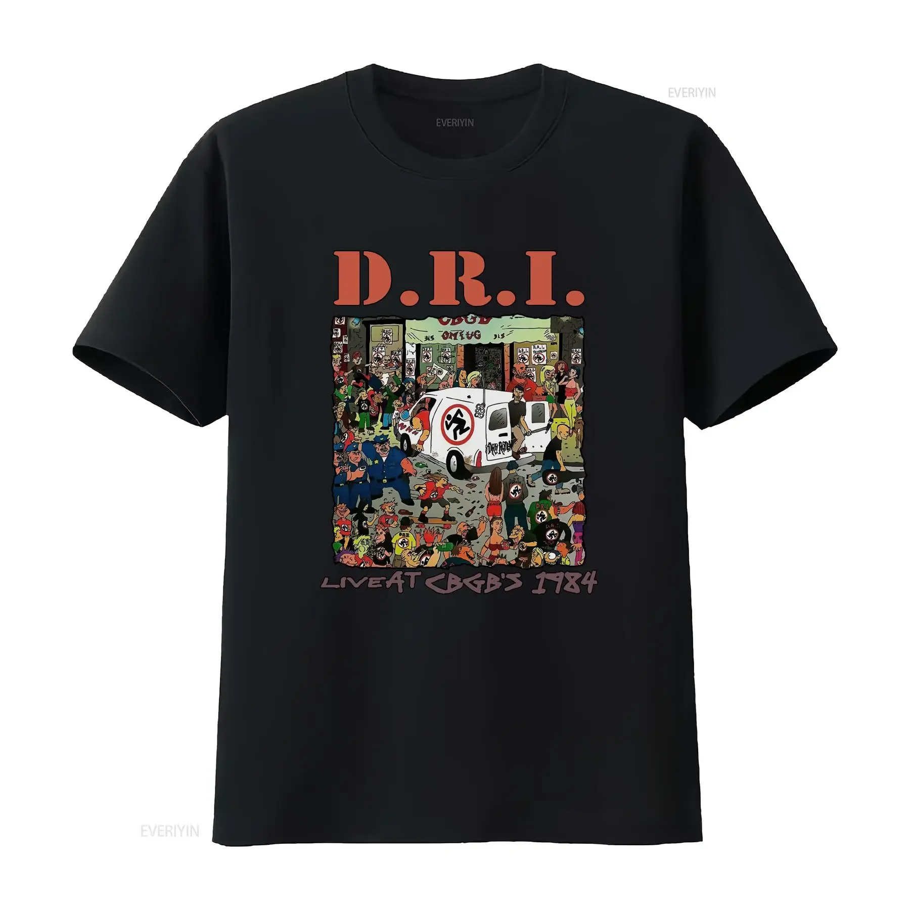New Dirty Rotten Imbeciles D R I For Fans S 5XL T Shirt BI04_224 vintage Washed fashion Versatile Casual Stretched vintage
