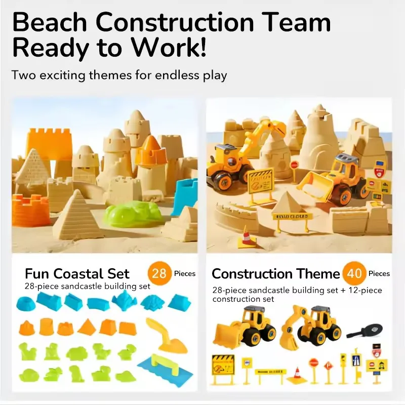 مجموعة لعب الرمل السحرية من ميدير مع تخزين صندوق الرمل، مجموعة متنوعة من ألعاب الشاطئ للأطفال، مجموعة رمل مساحة قابلة للتشكيل للأطفال 3 سنوات فما فوق #2