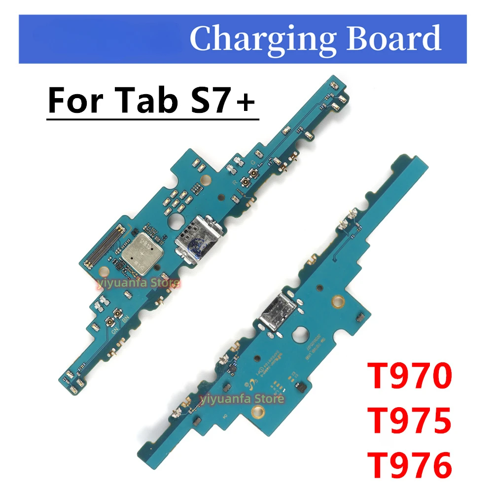 45W Charging Charger Port Board Dock Connector Flex Cable For Samsung Galaxy Tab S7+ T970 T975 T976B