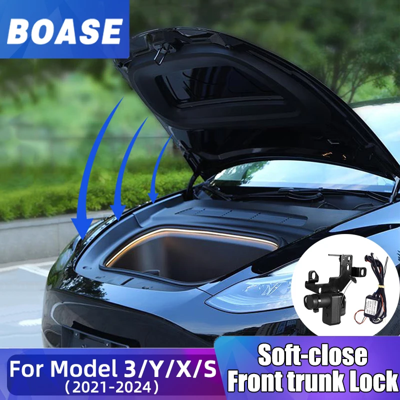 For Tesla Front Trunk Electric Lock Soft close For Tesla Model 3 Y X S 2021-2024 Highland Automatic Adsorption accessories