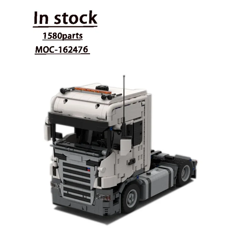 MOC-162476R500 Cargo Transport Truck Building Block Model 1580 Parts MOC Creative Boy Kids Christmas Building Block Toy Gift