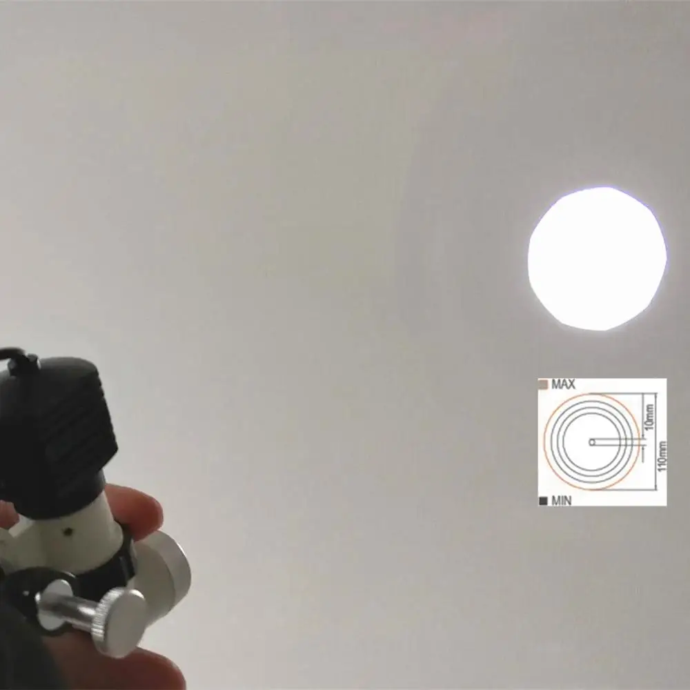medical headlamp with anti-glare lenses LED 5W 20000lux illumination intensity, 4 hours  life