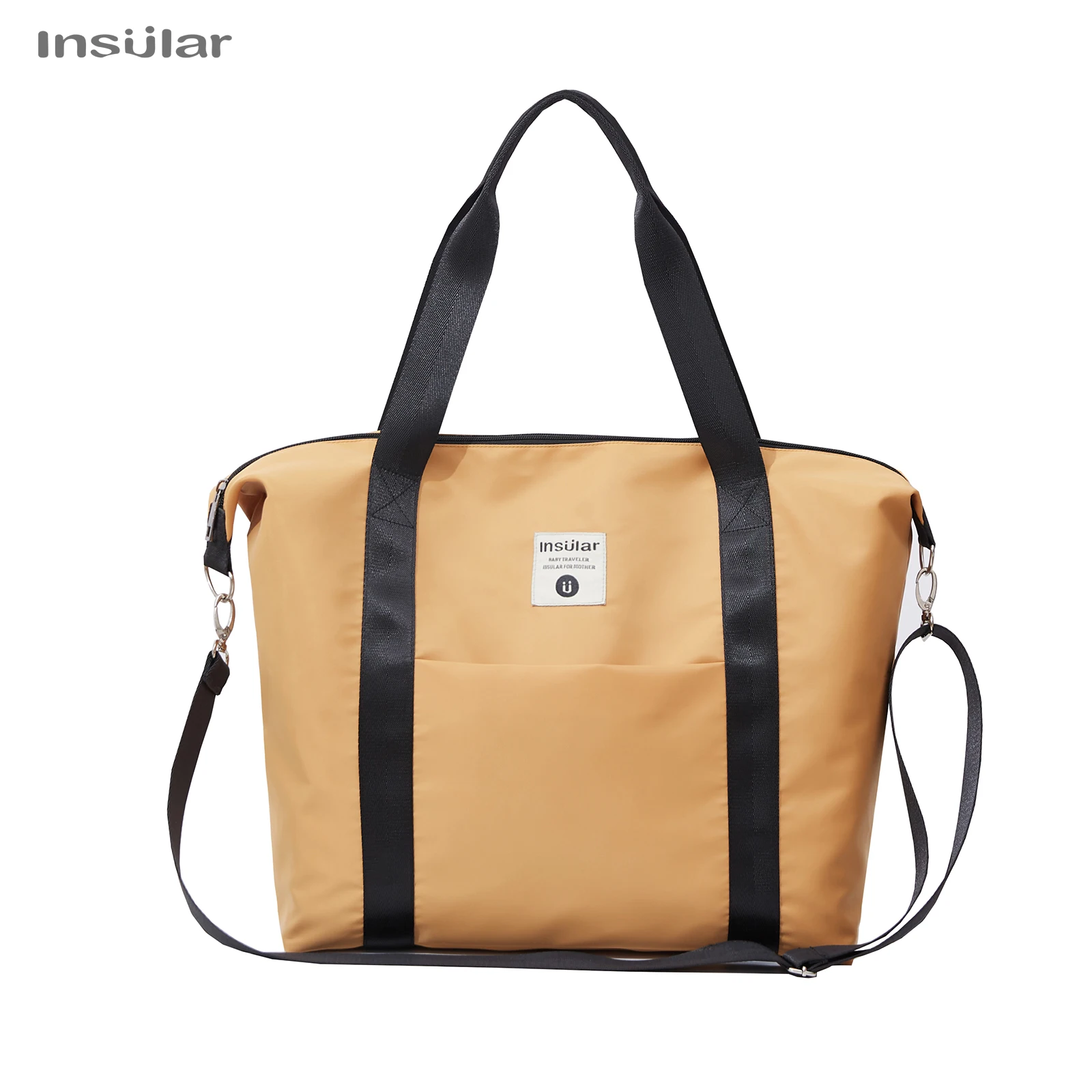 

INSULAR Multifunctional Nylon Mummy Bag Large Capacity Diaper Waterproof Mommy Bag Portable One Shouder Mother-baby Go out
