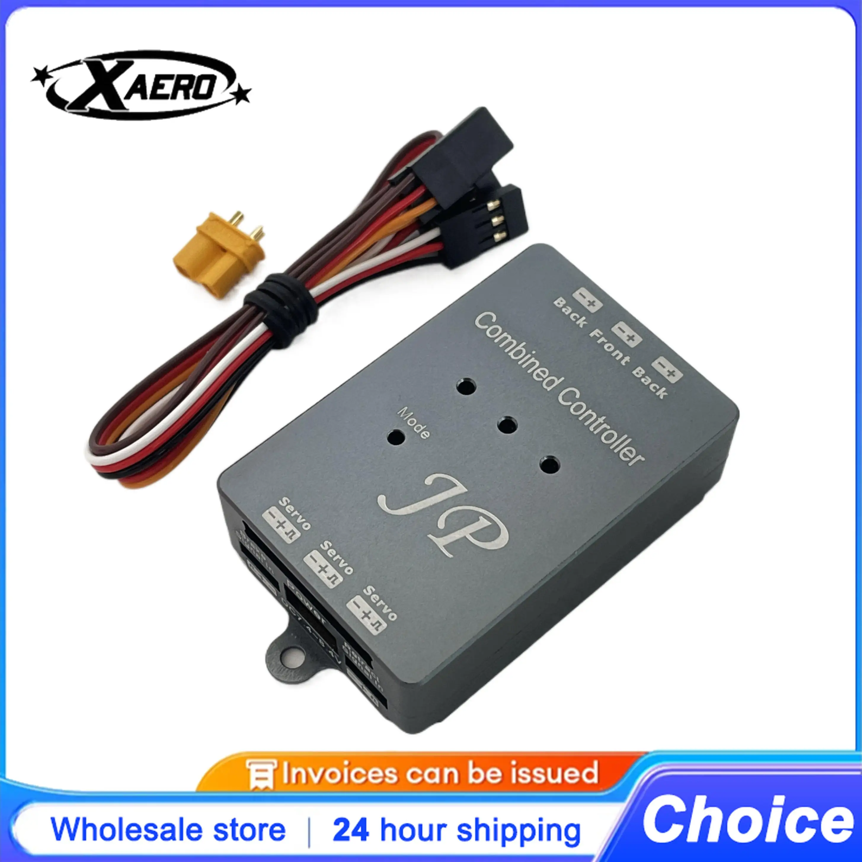 XAERO ESC haute puissance 60A-100A, contrôleur de moteur sans balais étanche avec double ventilateurs de refroidissement pour bateau de voiture de drone RC