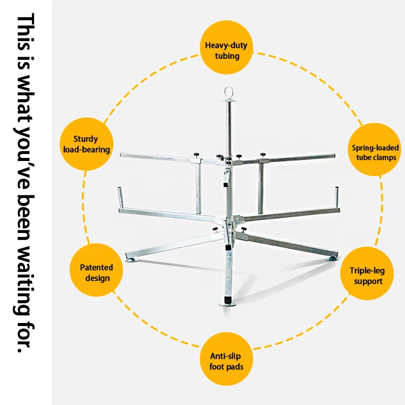Floor Heating Pipe Dispenser Radiant Floor Tube Unwinder Multi-Functional PEX Pipe Dispenser Stand Pipe Coil Dispenser Rack