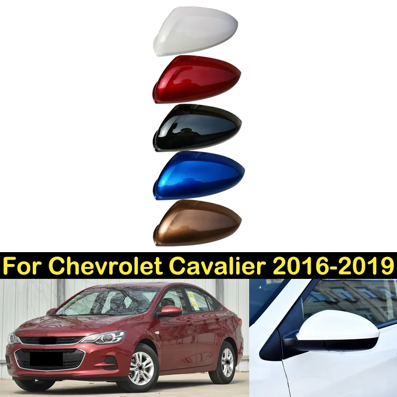 DECHO Rearview Mirror Cover For Chevrolet Cavalier 2016 2017 2018 2019 side Rear view mirror Lid Housing Hood shell cap