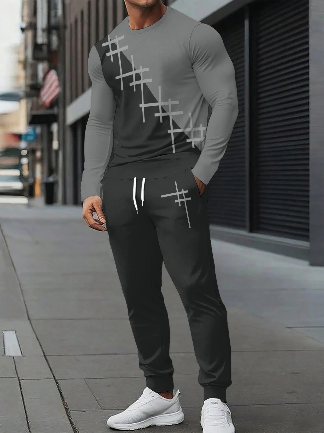 

Men Letter Graphic Printed Women Fashion Drawstring Long Sleeve Pocket Sweatshirts Casual Harajuku Pullover Coat